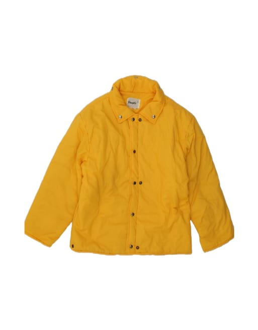 Vintage Padded Jacket UK 38 Medium In Yellow