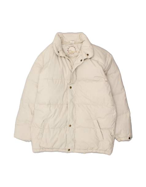 Vintage Padded Jacket UK 40 Large In Beige - view 1