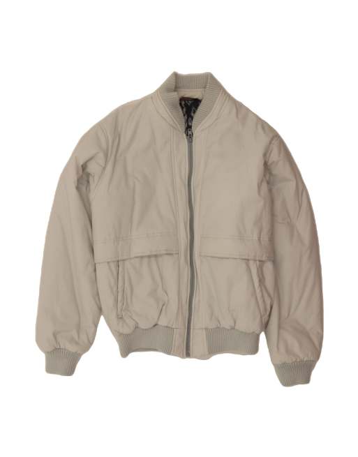 Vintage Padded Jacket UK 40 Large In Off In White
