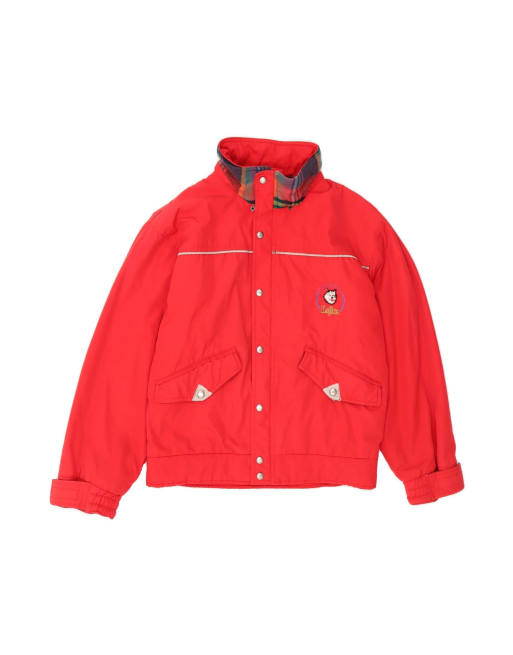 Vintage Padded Jacket UK 40 Large In Red