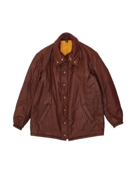 Vintage Padded Jacket UK 42 XL In Brown - view 1