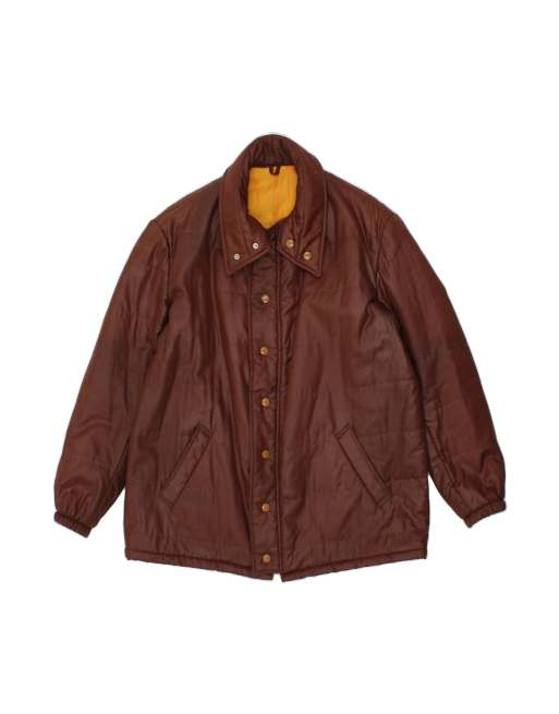 Vintage Padded Jacket UK 42 XL In Brown