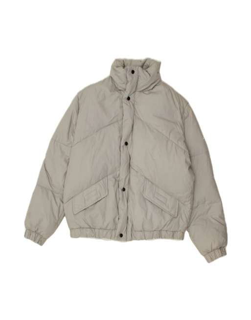 Vintage Padded Jacket UK 42 XL In Grey