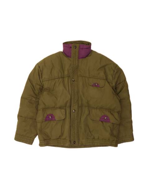 Vintage Padded Jacket UK 42 XL In Khaki - view 1
