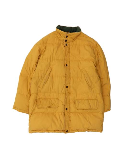 Vintage Padded Jacket UK 42 XL In Yellow
