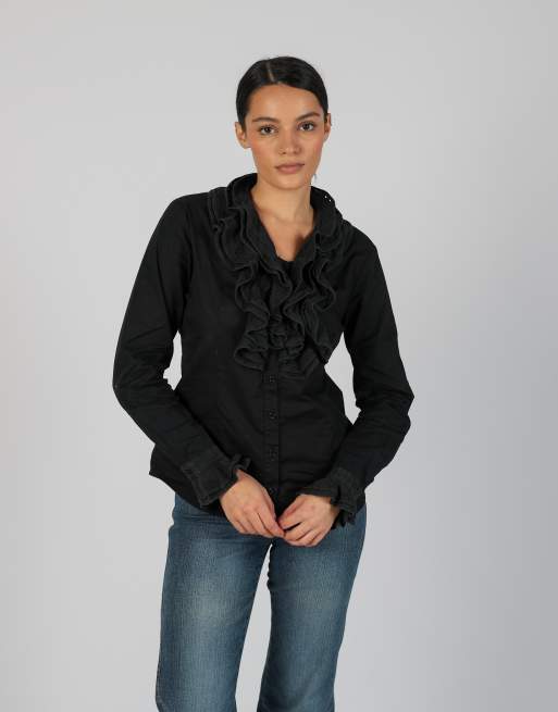 Vintage Palablu S blouse in black, 3 of 4