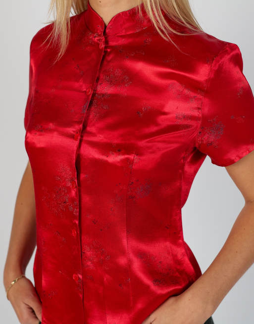 Vintage Pandora S blouse in red, 4 of 4