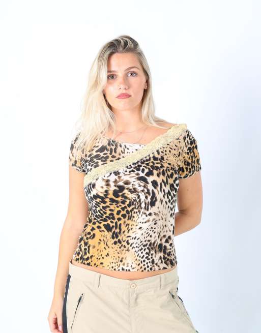 Vintage Paola dotti M blouse in tan