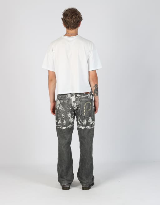 Vintage Parish Jeans 36x31 denim hip hop jeans in grey, 3 of 4