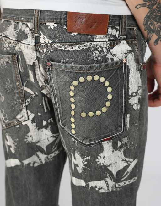 Vintage Parish Jeans 36x31 denim hip hop jeans in grey, 4 of 4