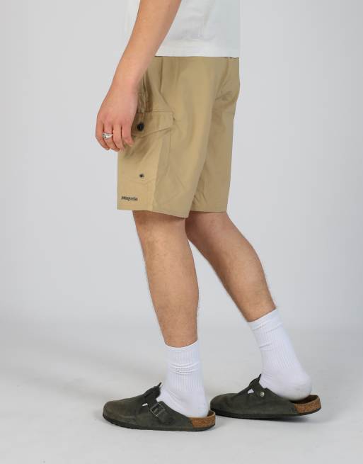 Vintage Patagonia 36x32 nylon sports shorts in tan, 1 of 4