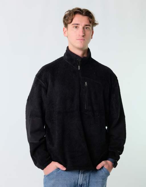 Vintage Patagonia L Fleece Black Quarter Zip