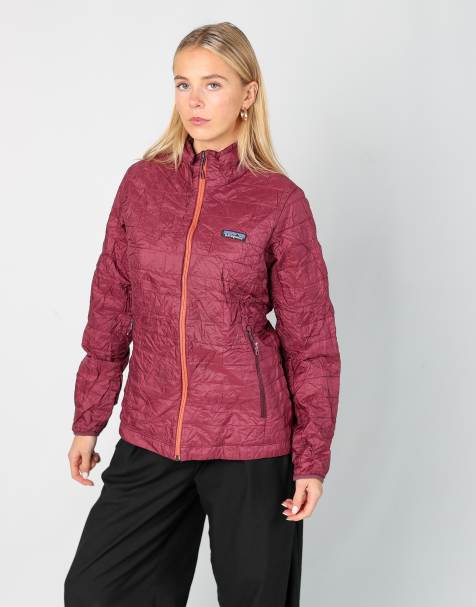 Vintage Patagonia m light jacket in burgundy red - view 1