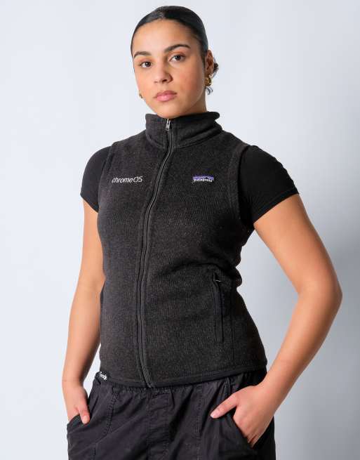 Vintage Patagonia S Fleece Black Gilet