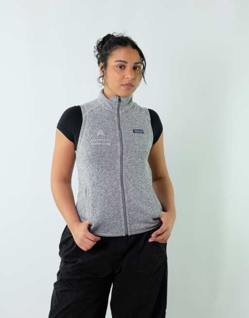 Vintage Patagonia S Fleece Grey Gilet Zip Up