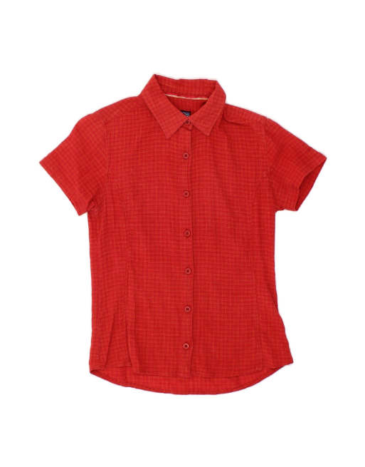Vintage Patagonia Short Sleeve Shirt US 4 Small In Red Check