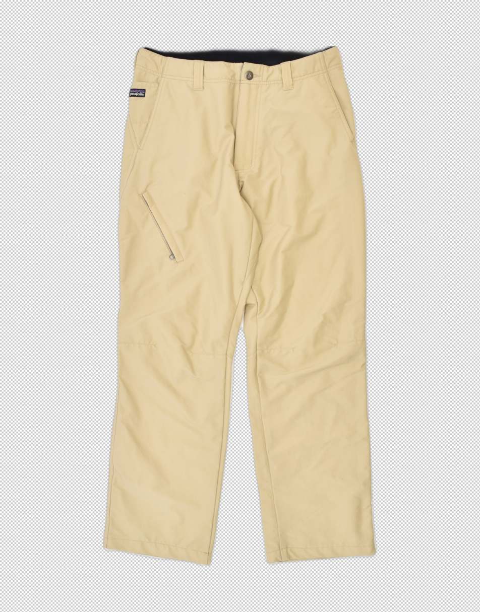 Vintage Patagonia Size M straight waterproof trousers in beige