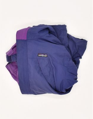 Vintage Patagonia Size S Hooded Windbreaker Jacket in Blue