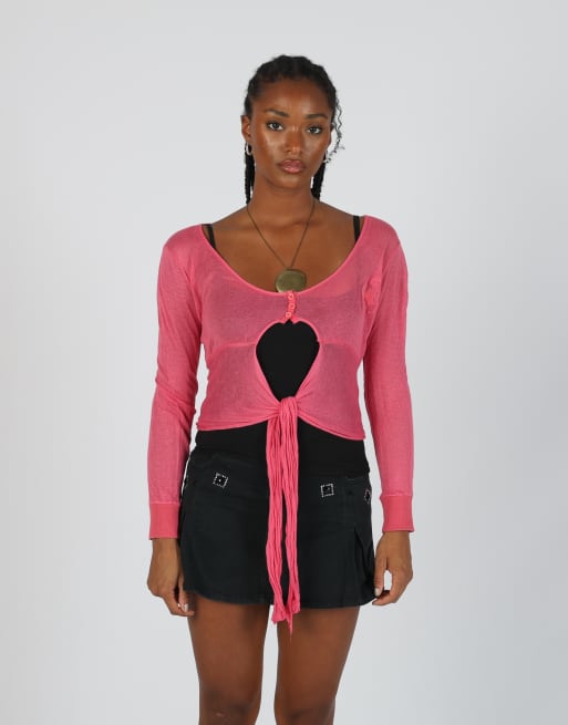 Vintage Patrizia Pepe S long sleeve top in pink