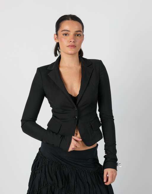 Vintage Patrizia Pepe XS blazer in black, 3 of 4