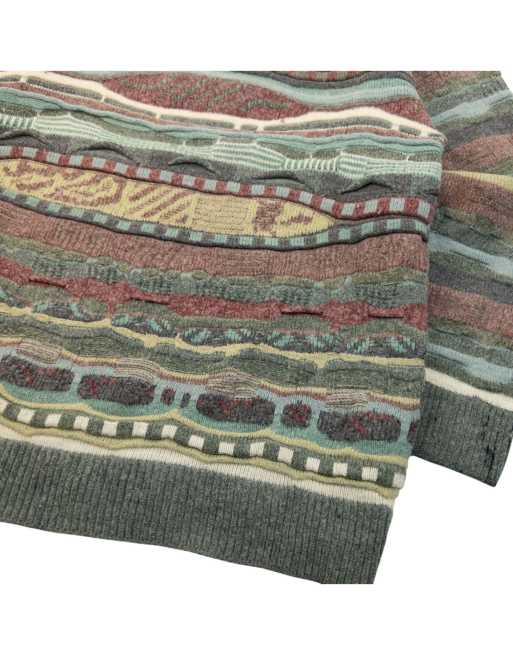 Vintage Pattern Knit Wool Jumper Size XS, 4 of 4