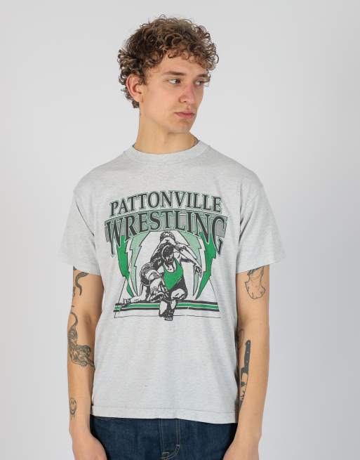 Vintage Pattonville Wrestling l t-shirt in light grey, 2 of 4