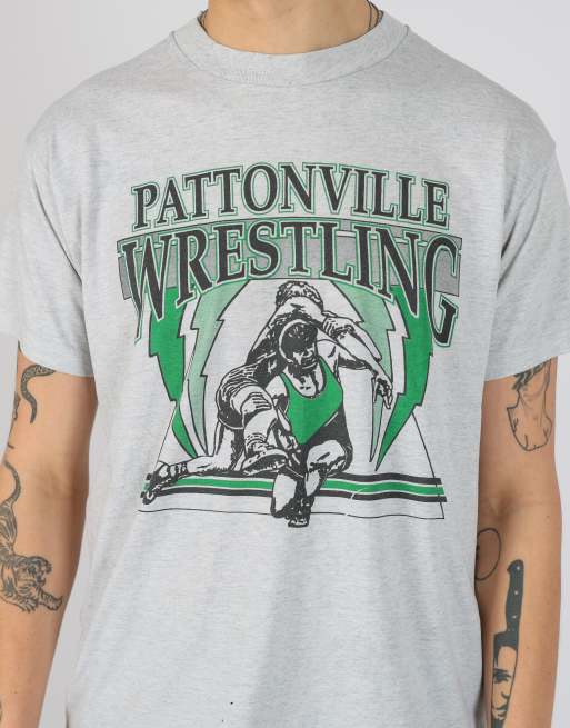 Vintage Pattonville Wrestling l t-shirt in light grey, 4 of 4