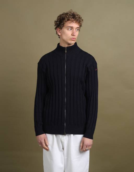 Vintage Paul & Shark Full Zip Jumper size L in Navy Blue, 1 of 4