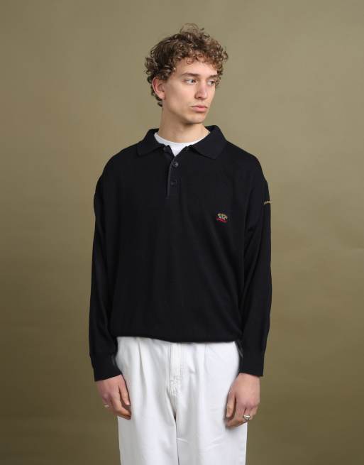 Vintage Paul & Shark Rugby Jumper size M in Navy Blue, 1 of 4