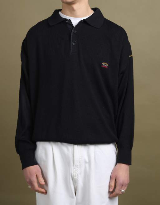 Vintage Paul & Shark Rugby Jumper size M in Navy Blue, 3 of 4