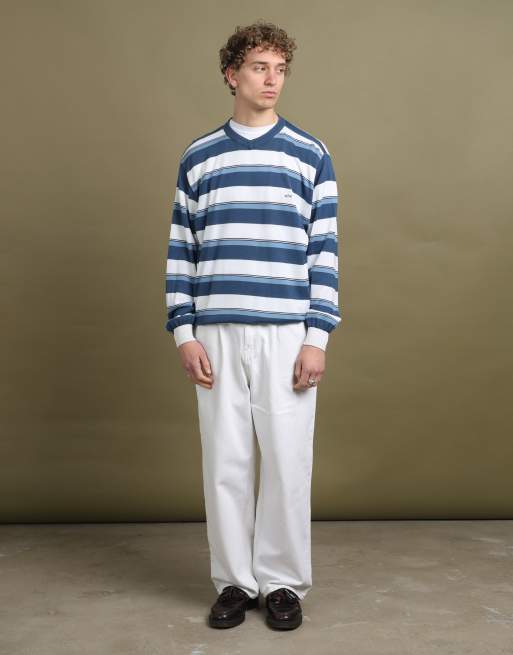 Vintage Paul & Shark V-Neck Jumper size L in White, 2 of 4