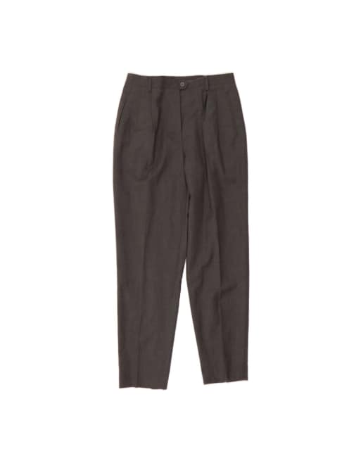 Vintage Pegged Suit Trousers It 46 Large W30 L30 In Grey