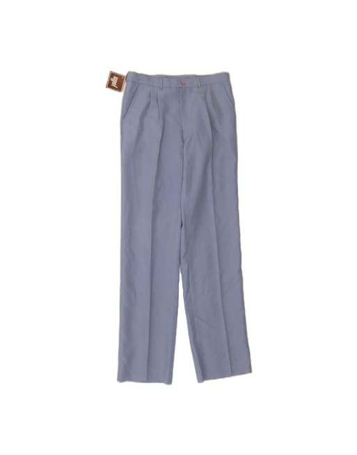 Vintage Pegged Suit Trousers It 50 Large W34 L35 In Blue