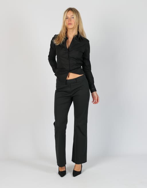 Vintage Penny Black S casual trousers in black