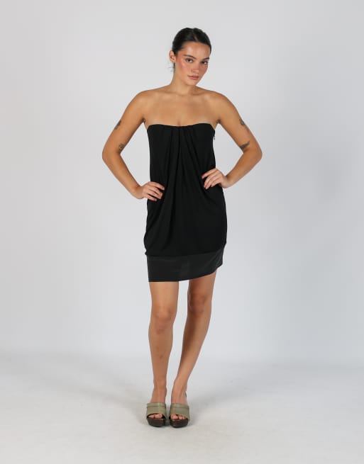Vintage Penny Black XS woven mini dress in black