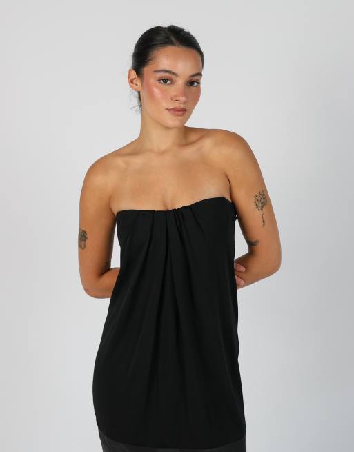 Vintage Penny Black XS woven mini dress in black, 4 of 4