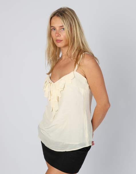 Vintage Penny Silvian M cami in cream - view 1