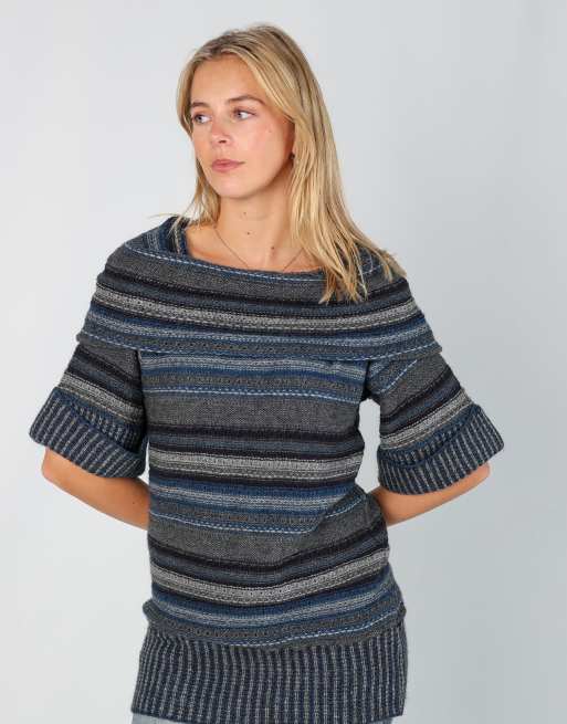 Vintage PennyPull M knitted jumper in blue