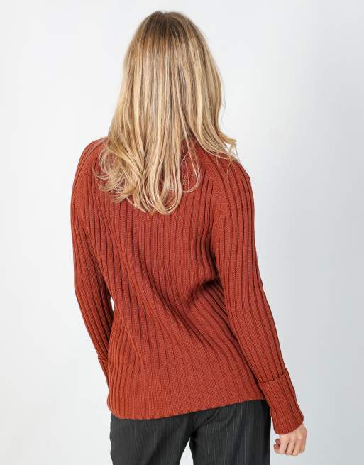 Vintage Peter Halm 12 knitted jumper in orange, 2 of 4