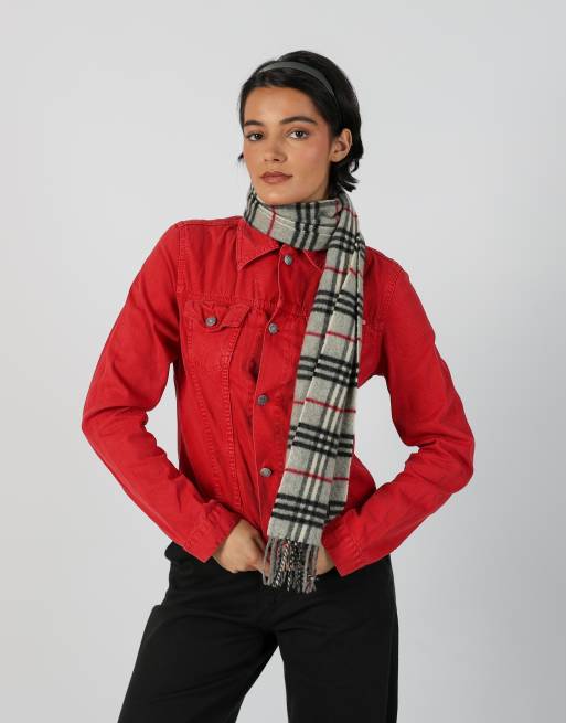 Vintage PHARD M denim jacket in red, 1 of 4