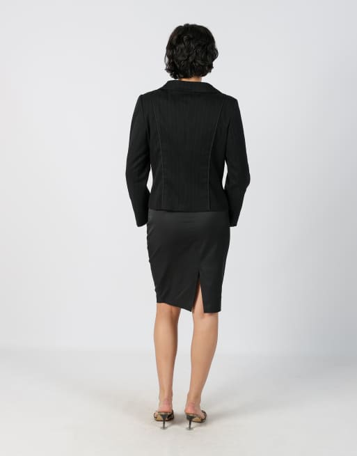 Vintage PHARD M woven midi skirt in black, 3 of 4