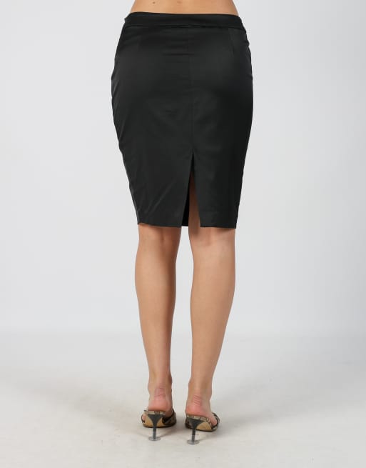 Vintage PHARD M woven midi skirt in black, 4 of 4