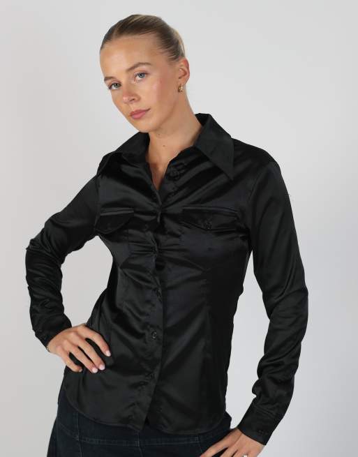 Vintage PHARD S blouse in black, 2 of 4