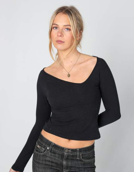 Vintage PHARD S long sleeve top in black | ASOS
