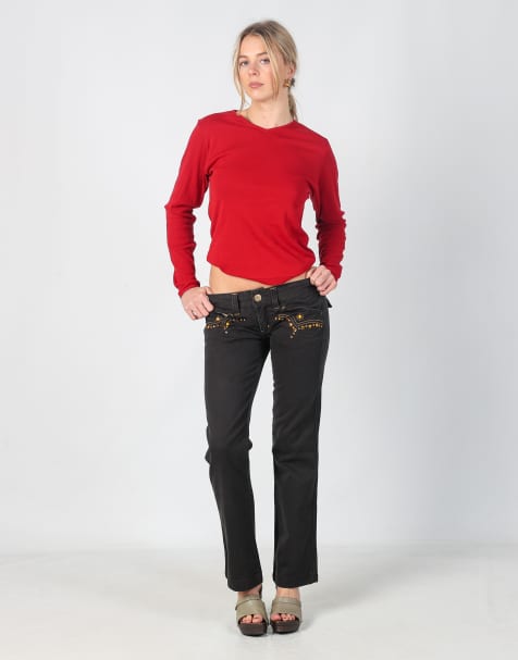 Vintage PHARD S straight jeans in black - view 1
