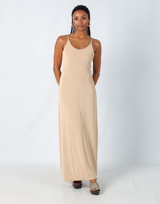Vintage PHARD S woven maxi dress in gold