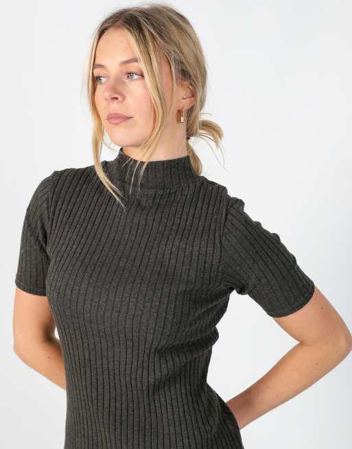 Vintage PHARD S woven midi dress in charcoal grey, 2 of 4