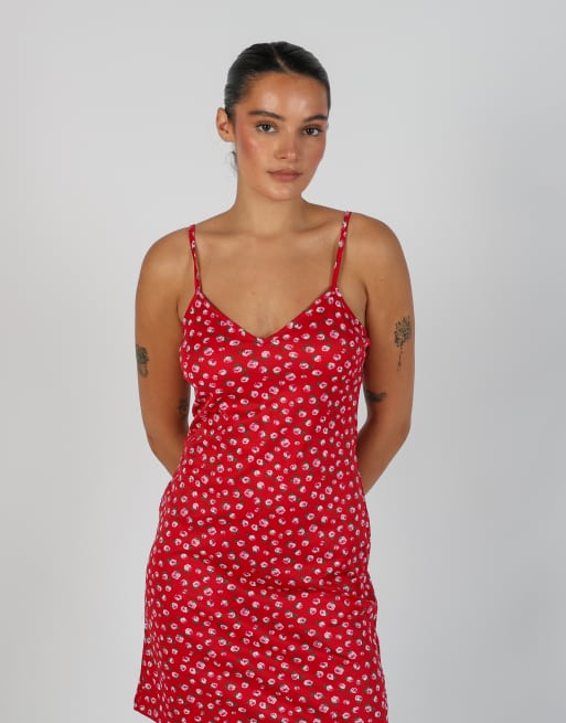 Vintage PHARD S woven mini dress in red, 2 of 4