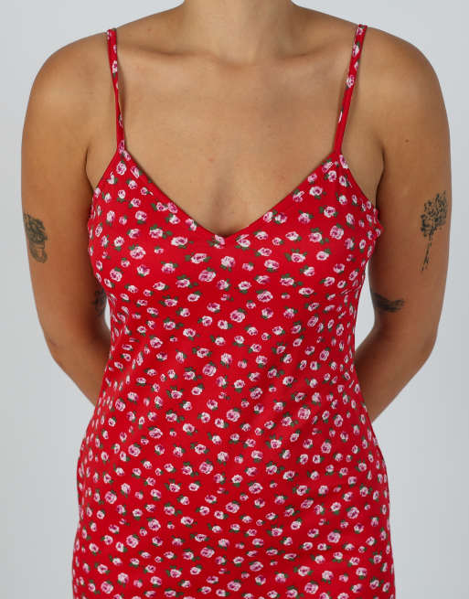 Vintage PHARD S woven mini dress in red, 4 of 4