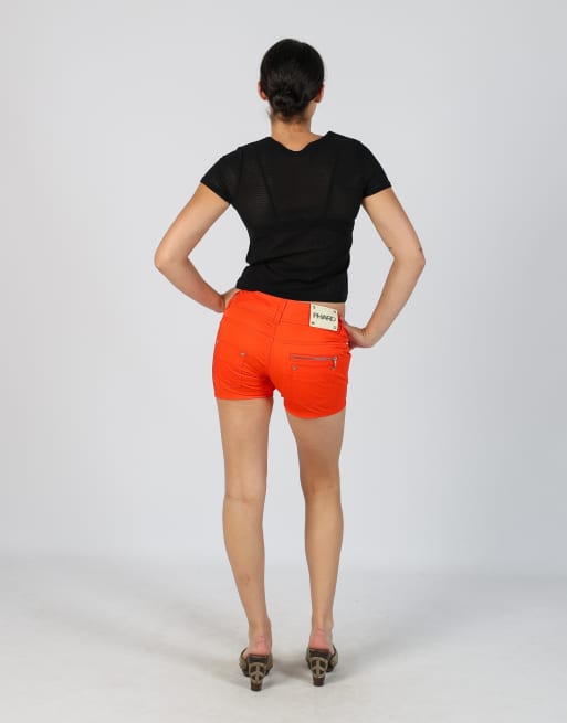 Vintage PHARD S woven shorts in coral, 3 of 4